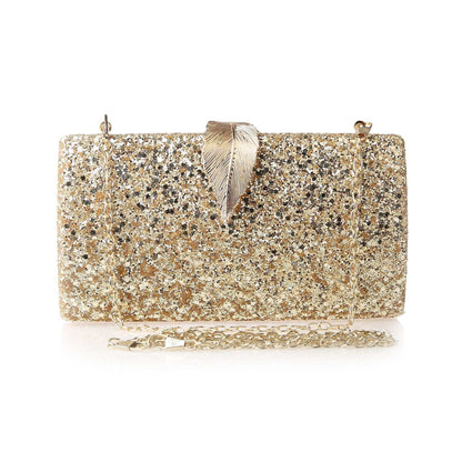 Sequined Dinner Bag Fashion Simple Clutch Long Small Square Bag Dress Bridal Bag Party Wedding
