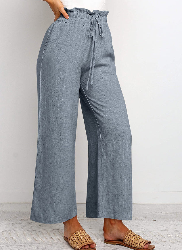 Lace-Up Wide Leg Pants Wide Leg Pants | Ectron Online