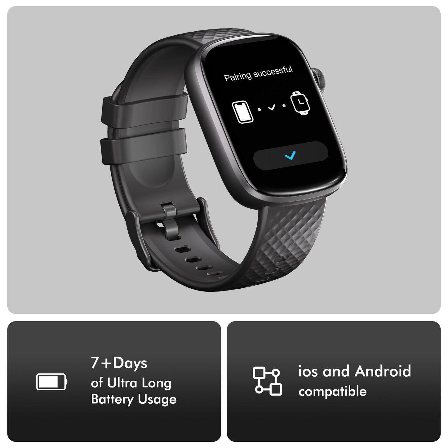 Smart Watch with Bluetooth Call & 1.95" HD Screen | Fitness Tracker