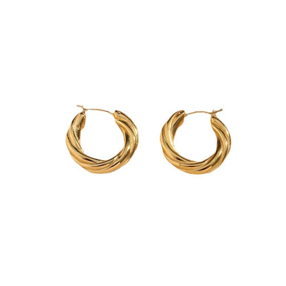 Denisse Twisted Hoop Earrings