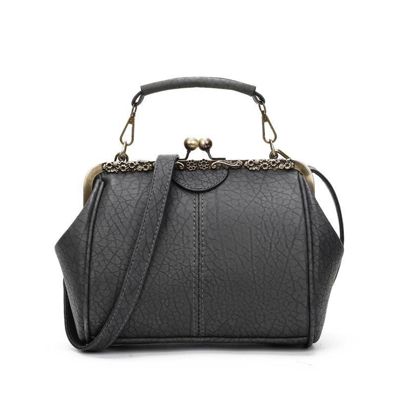Trendy Women's PU Retro Bag - Clip Mouth Design Trendy Women's PU Retro Bag Clip Mouth | Ectron Online