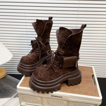 New Women's Suede Martin Boots