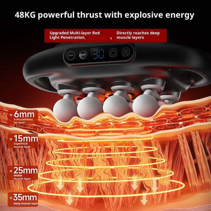 Deep Tissue Massage Gun Muscle Relaxation Massager Multi-head Ma | Ectron Online
