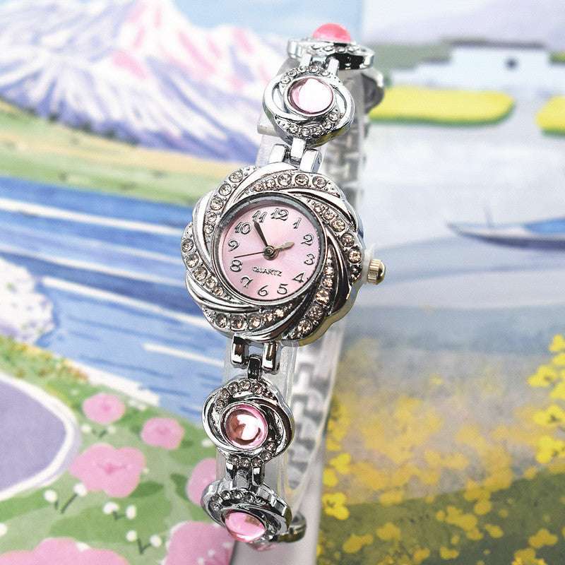 Chalcedony Diamond Light Luxury Bracelet Watch Chalcedony Women's Diamond Light Luxury | Ectron Online