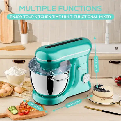 5L & 4.5L Dual Bowl Stand Mixer - 10-Speed Tilt-Head Blue Mixer 5L & 4.5L Dual Bowls Stand Mixer, 10 Sp | Ectron Online