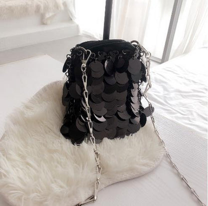 Chain Glitter Sequin Bling Shoulder Bag