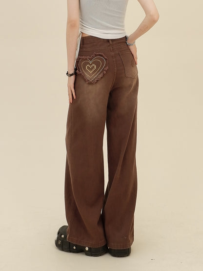 Love Jeans Loose Retro Wide Leg Pants