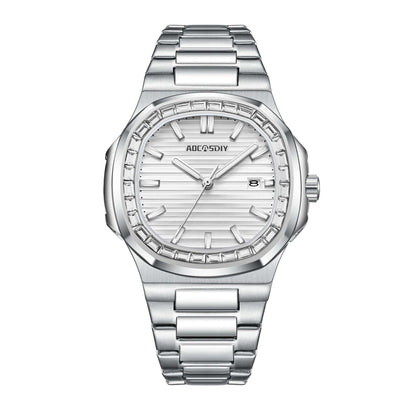 Men's Diamond Luminous Watch 2024 Men's Fashion Diamond Luminous Quar | Ectron Online