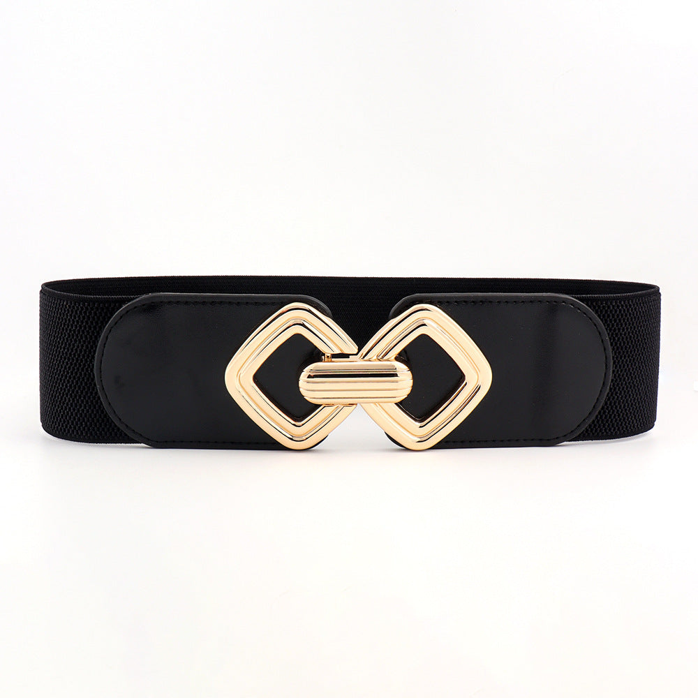 Elastic Waistband Women's Wide Waist Seal Decoration Belt | Ectron Online