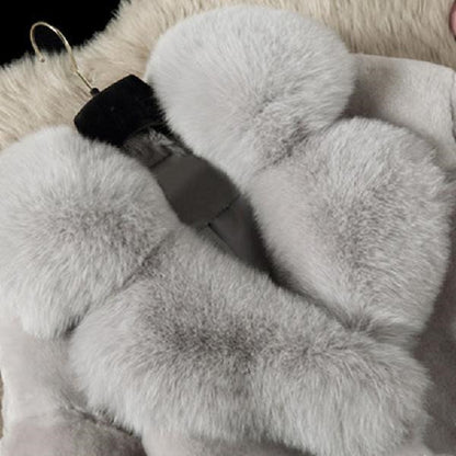 Women's Sheep Sheared Fur Coat | Elegant Medium-Length Winter Coat Women's Medium Length Sheep Sheared Fur | Ectron Online