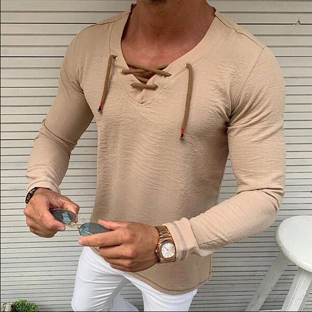 Men’s Tassel Elastic Denim Shirt – Stylish & Comfortable Fit Tassel Elastic Men's Denim Shirt Men's S | Ectron Online