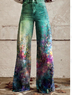 European And American Plus Size Women's Denim Casual Pants European And American Plus Size Women's | Ectron Online