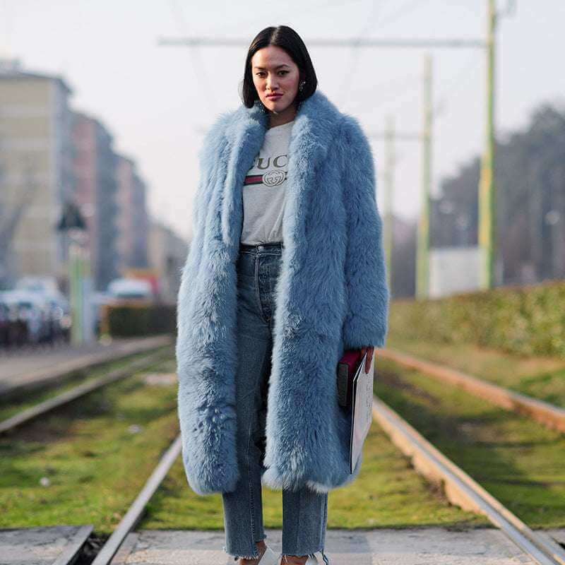 Women's Thick Imitation Fur Lapel Wool Coat Autumn And Winter Thickening Imitation F | Ectron Online