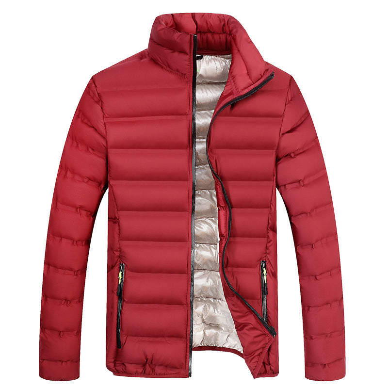 Korean Style Stand Collar Padded Jacket Korean Style Stand-up Collar Cotton-padd | Ectron Online