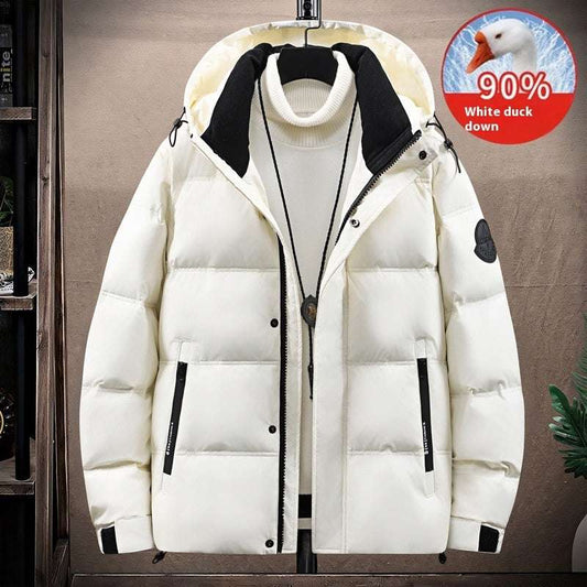 Men's Hooded Thickened Warm Down Jacket