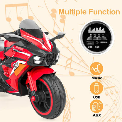 12V Kids Electric Ride-On Motorcycle Kids Powered Ride-ons Toy, Kids Motorcyc | Ectron Online