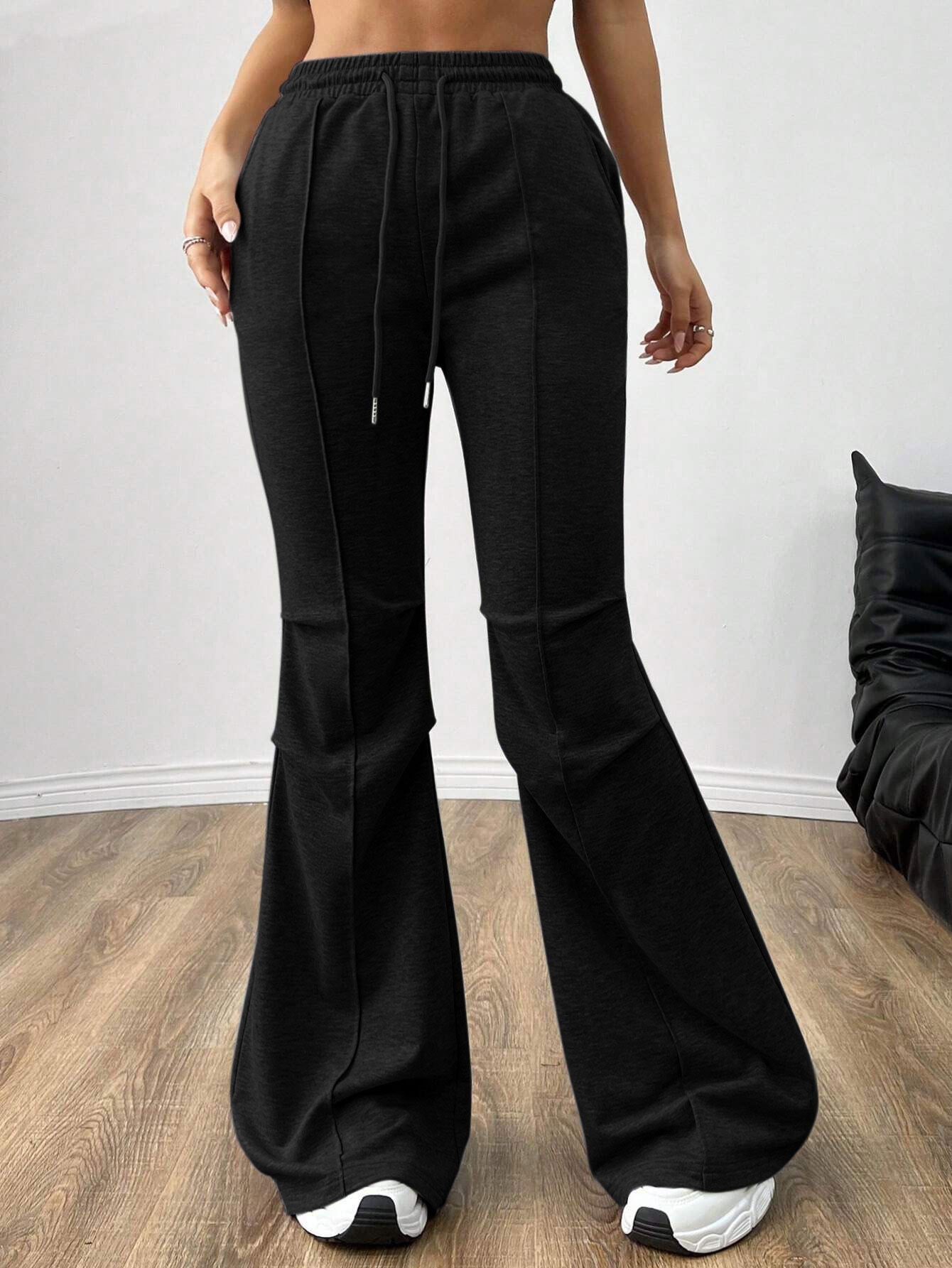 Women's Simple Casual Wide-Leg Trousers