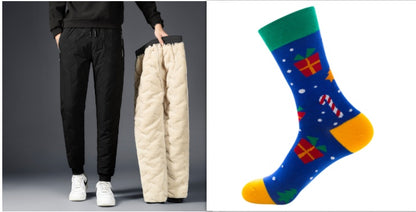 Men's Padded Cotton & Cashmere Trousers Men's Padded Cotton Trousers With Cashme | Ectron Online