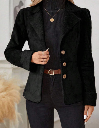 Women's Warm Fur Integrated Jacket | Cold-Proof Lapel Outwear Casual Fashion Cold-proof Warm Fur Integ | Ectron Online