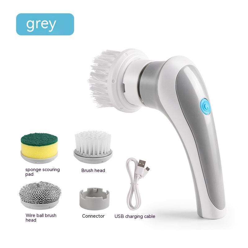 Electric 4-in-1 Spinning Scrubber | Cordless Handheld Cleaning Brush Electric Cleaning Brush | Ectron Online