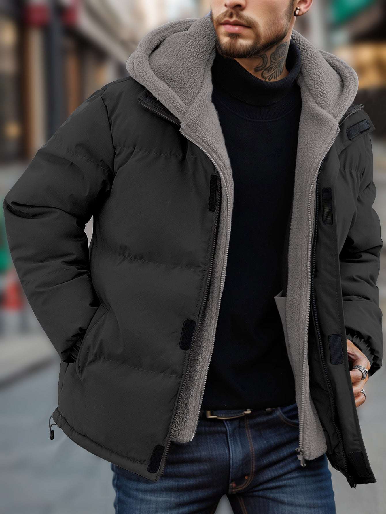 Men's Thick Ski Down Jacket Men's Ski Thick Windproof Down Jacket Me | Ectron Online