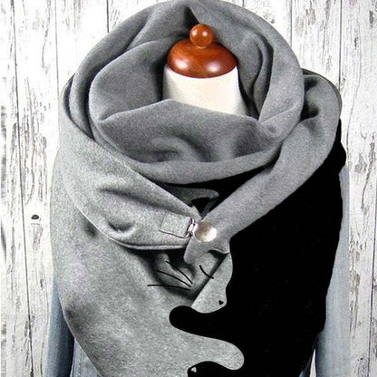 Women's Fashion Leisure Warm Clip Scarf