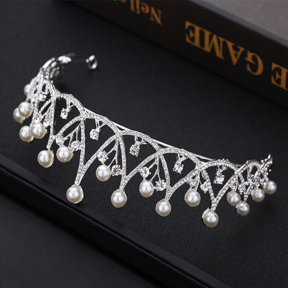 Crown Headdress Bride Elegant Wedding Crown Birthday Headband