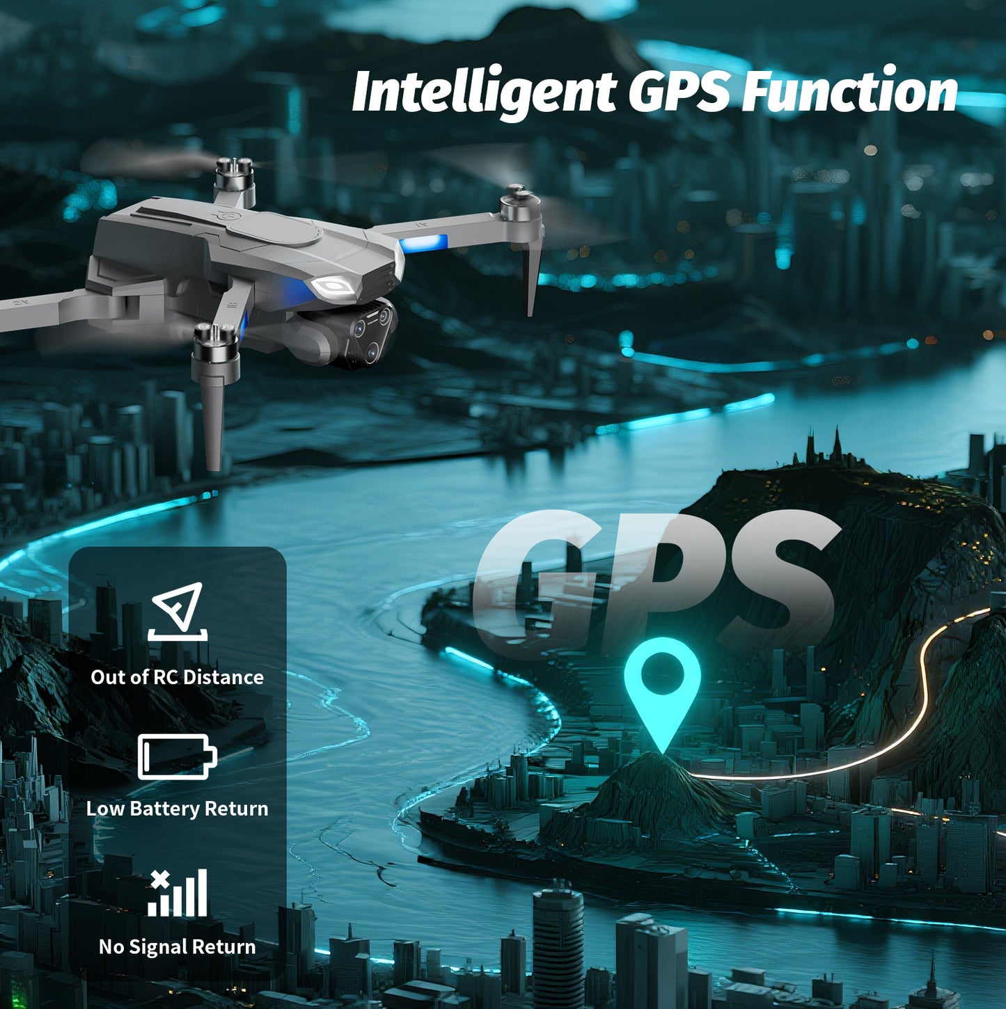 M7 GPS Drone with 4K HD Camera | Brushless Motor RC Quadcopter