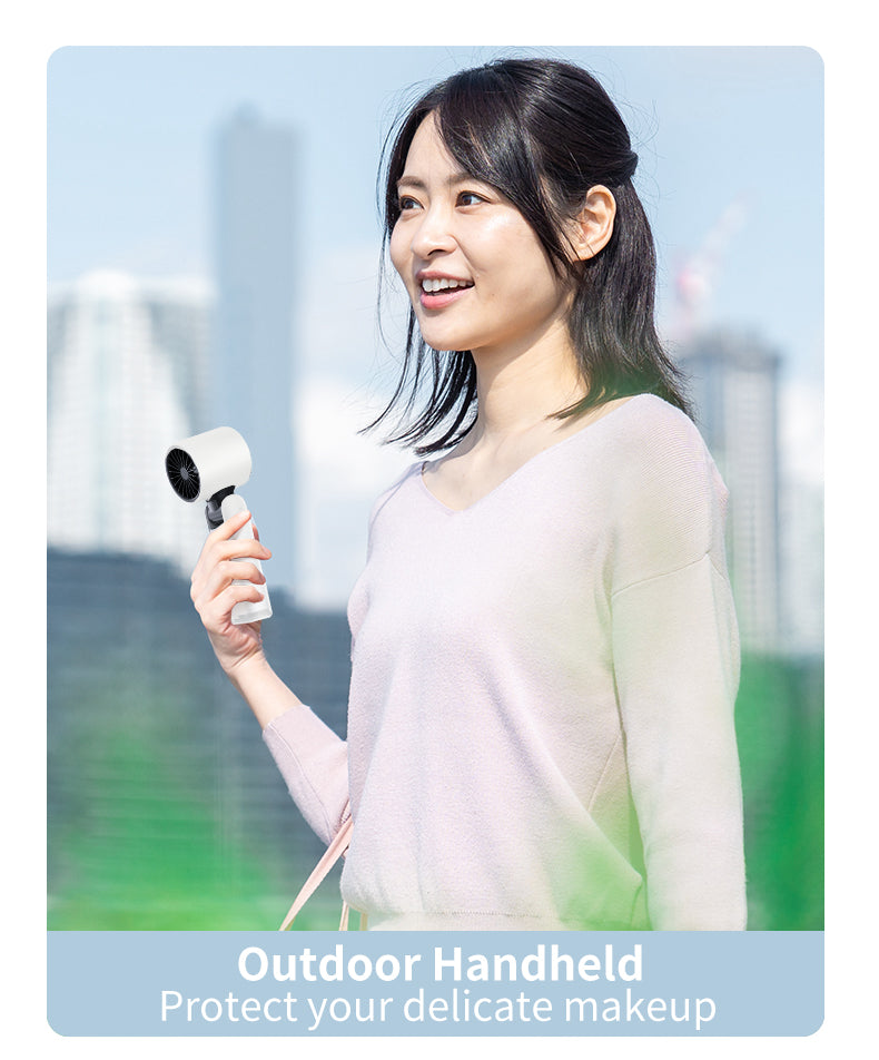 Portable Turbo Handheld Fan - Rechargeable Foldable Mini Fan