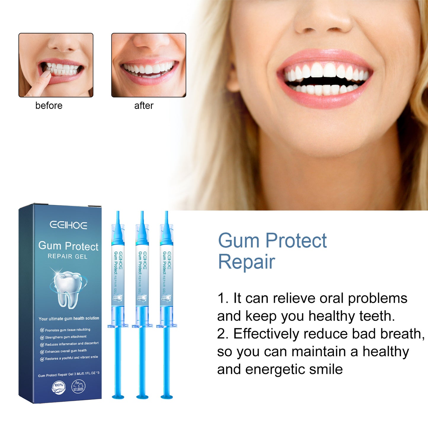 EELHOE Gum Repair Series - Deep Cleaning & Gum Regrowth Treatment