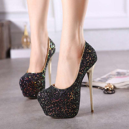 Women's Large Size Cross-dressing Sexy Men's Anti-string High Heels 16cm Women's Shoes