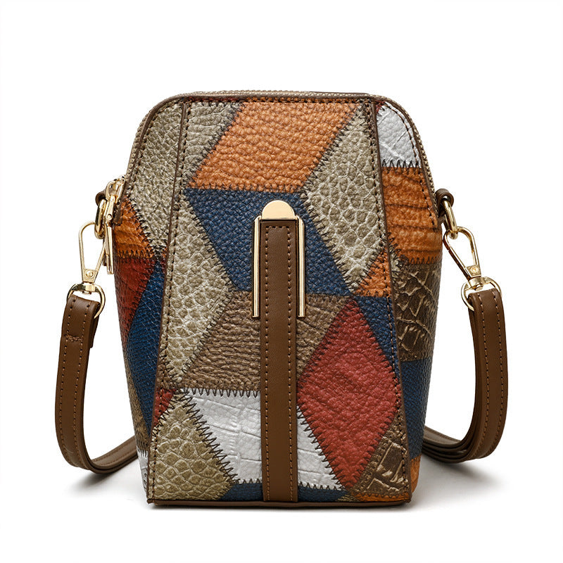 Fashion Soft Leather Stitching Shoulder Bag - Stylish & Elegant Fashion Soft Leather Stitching Shoulder | Ectron Online