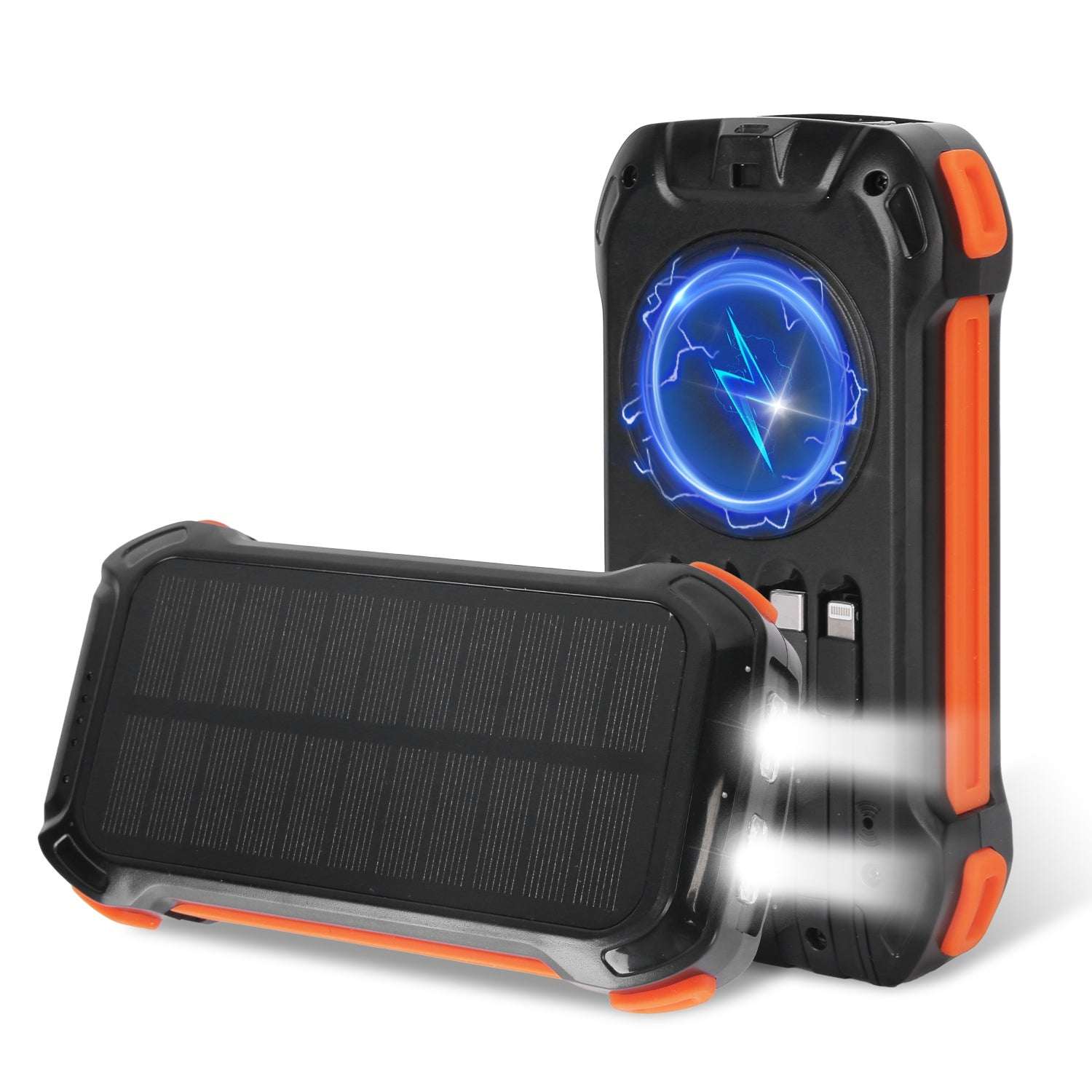 49800mAh Solar Power Bank | 22.5W Fast Charge & Wireless Charging 1Pc Portable Solar Charger 49800mAh Powe | Ectron Online