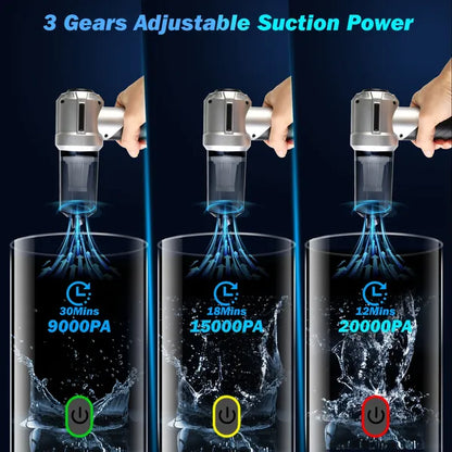 20000PA Cordless Car Vacuum - 4-in-1 Brushless Handheld Cleaner Cordless Car Vacuum Cleaner Portable Han | Ectron Online