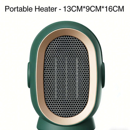 800W Mini Electric Fan Heater - Portable Heater for Office & Home