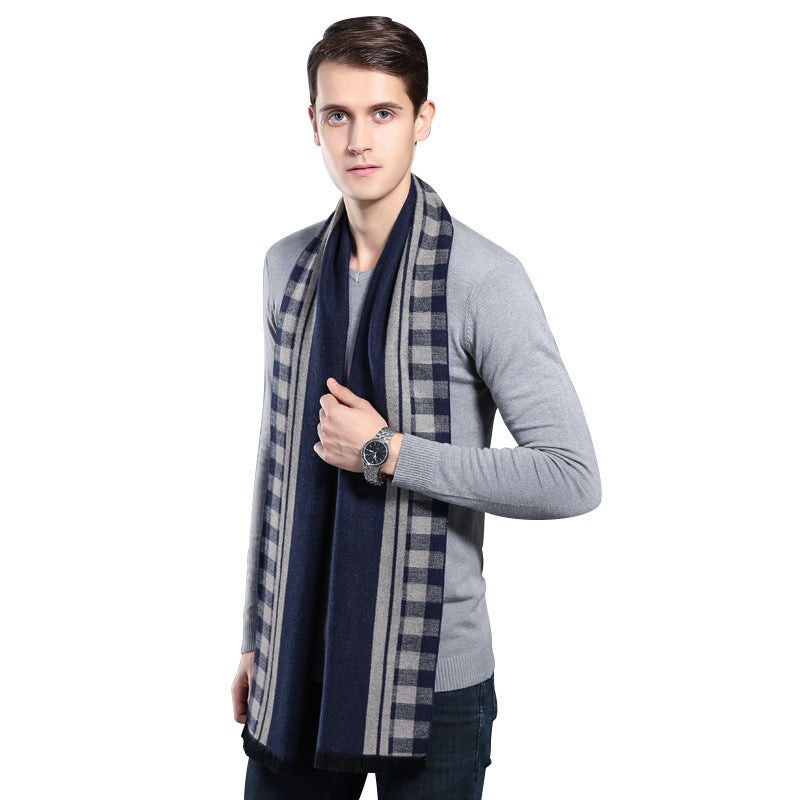 Men's Autumn And Winter  Cashmere Warm Scarf