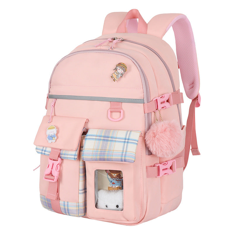 Cute Cartoon Student Schoolbag | Lightweight Burden-Reducing Bag Cartoon Cute And Lightweight Burden-redu | Ectron Online
