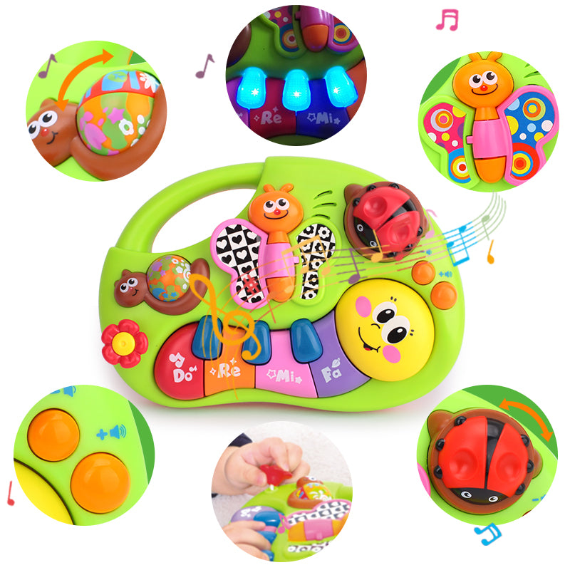 Baby Toys Learning Machine Toy with Lights & Music & Learning Stories Toy Musical Instrument for Toddler 6 month