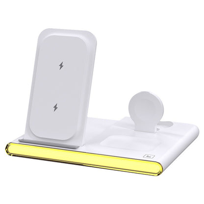 3-in-1 wireless charging folding 3-in-1 wireless charger suitable for Apple and Samsung wireless charging