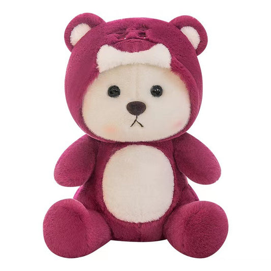 New Transformation Teddy Bear Plush Toy Cute Bear Doll Cloth Doll Valentine's Day Birthday Gift