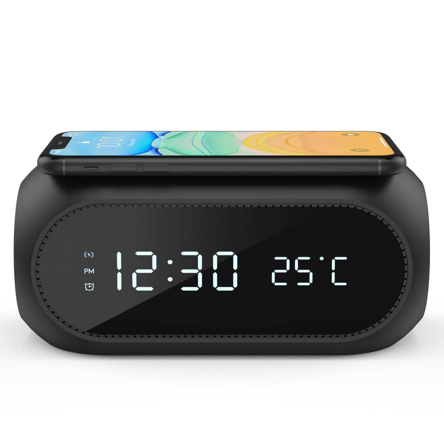 Wireless Charging Clock | 15W Fast Charging Alarm Clock wireless charging clock | Ectron Online