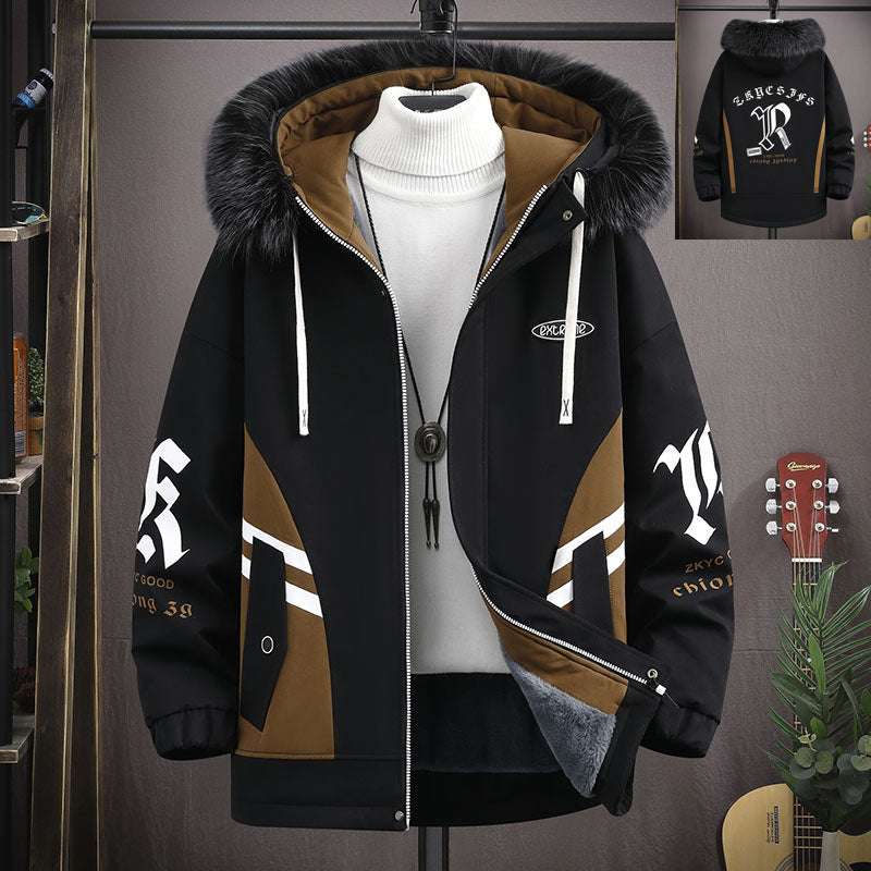 Big Boy Fur-Lined Cotton Coat