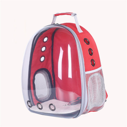 Transparent shell pet bag new fashion trend large capacity space cover cat bag panoramic dog backpack