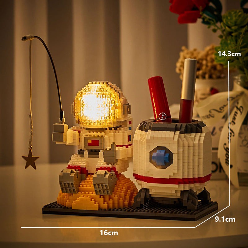Astronaut Building Block Set Micro Particles Lego Toy Building Blocks Astronaut Boys And Girls Series Astronaut Educational Toys | Ectron Online