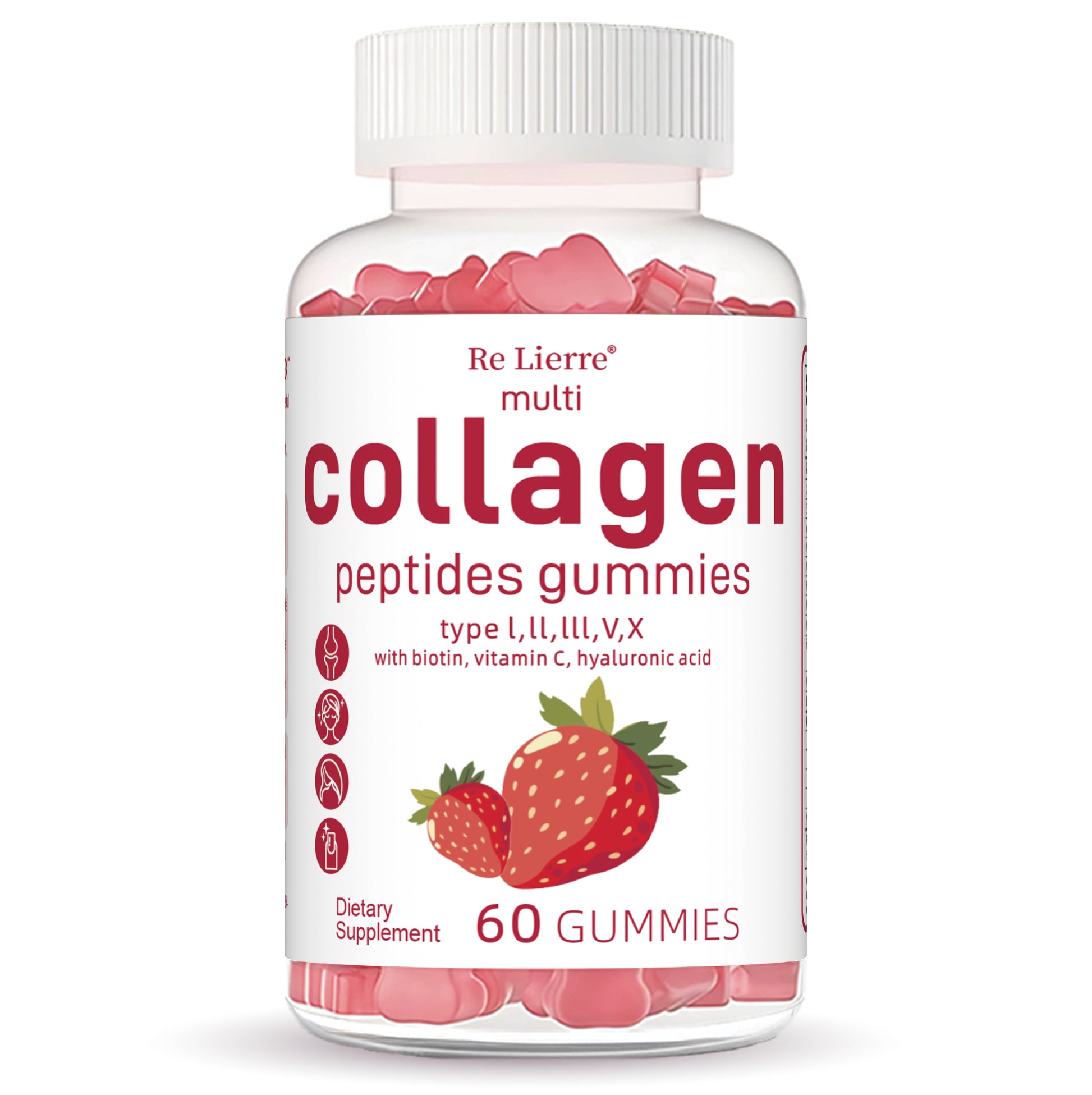 Collagen Peptide Gummies - Bioactive Skin, Hair & Nail Support
