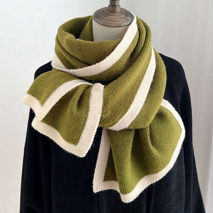 Color Matching Scarf Knitted Wool Scarf Color Matching Scarf Knitted Wool Scarf | Ectron Online