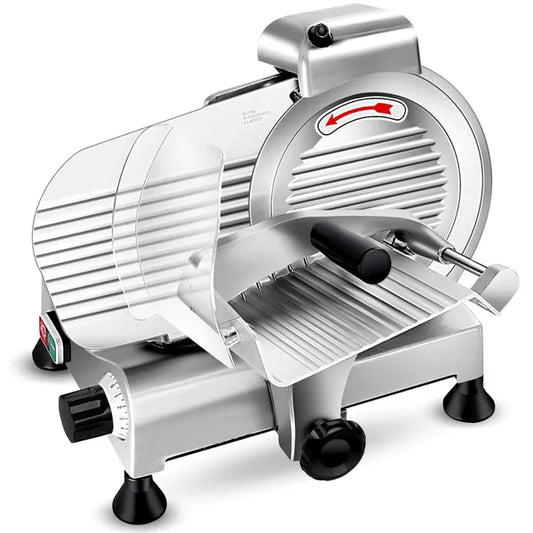 Commercial Electric Meat Slicer - 240W Frozen Food & Deli Slicer (8.5/10 Inch)