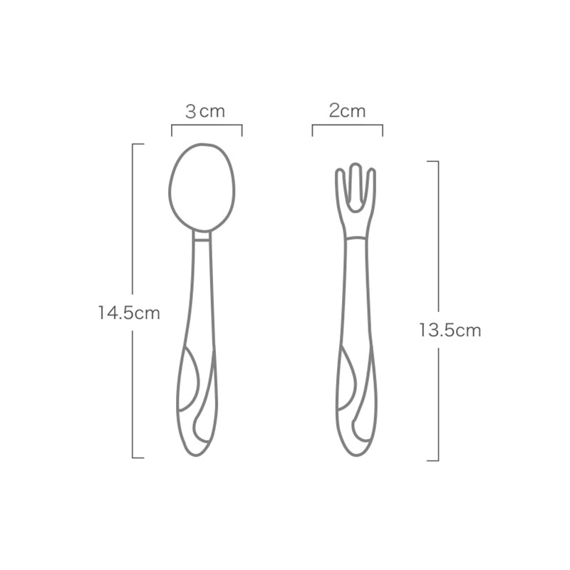 Spoon For Baby Utensils Set Auxiliary Food Silicone Gel Spoon Baby Learn To Eat Training Bendable Soft Spoon Children Tableware