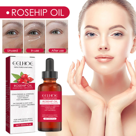 EELHOE Rosehip Facial Oil - Multi-Use Body, Hair & Massage Serum
