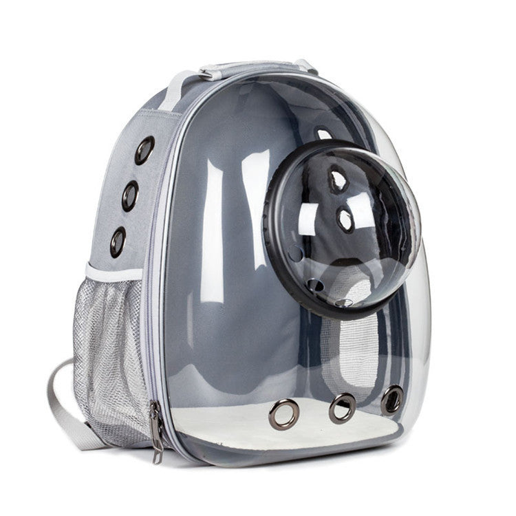 Transparent shell pet bag new fashion trend large capacity space cover cat bag panoramic dog backpack